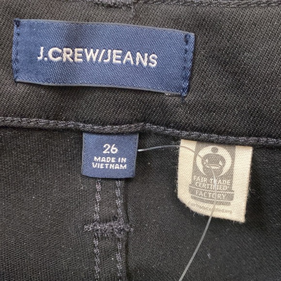 J.Crew 10" highest-rise toothpick jean in true black H6006 True Black equestrian - Picture 6 of 10